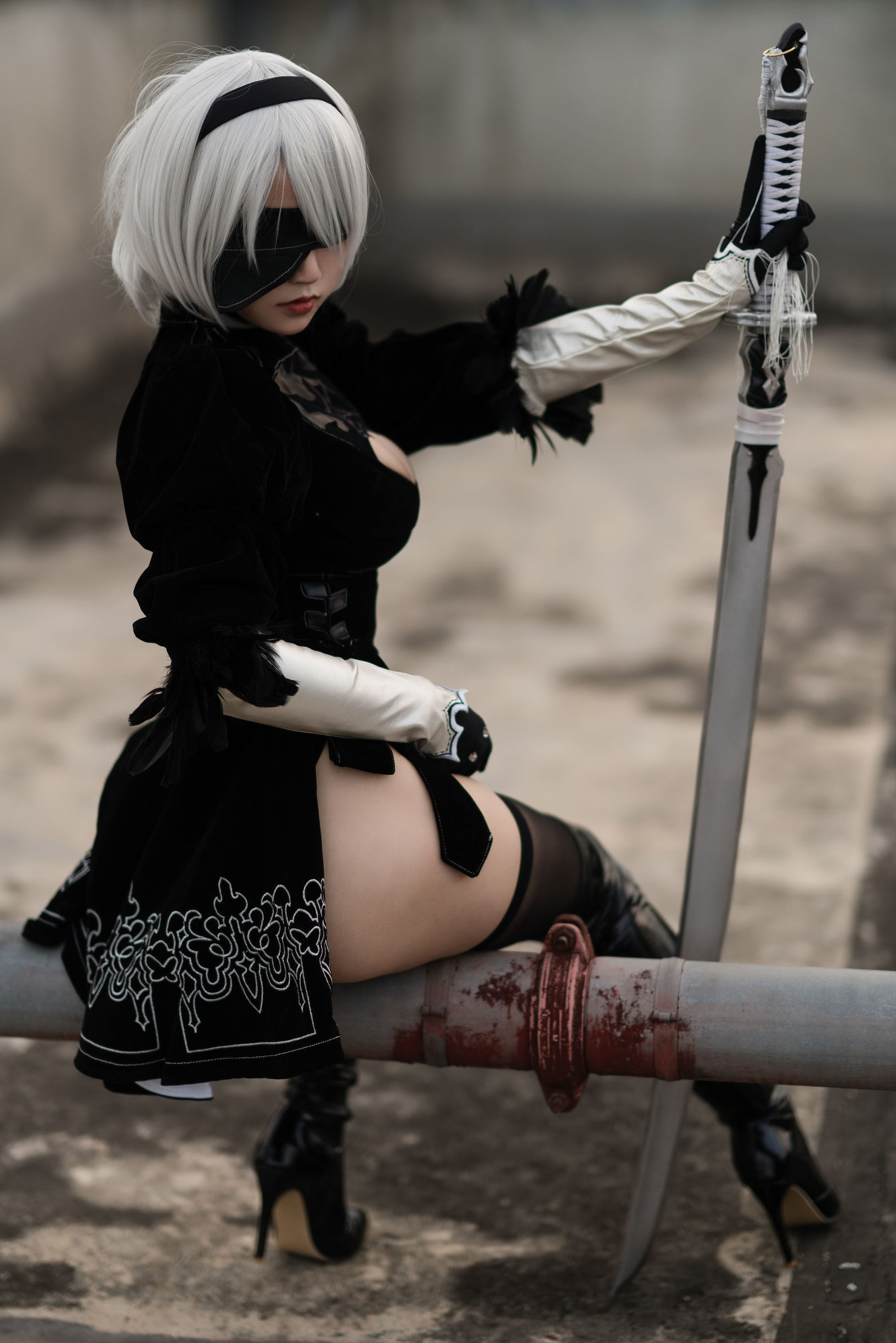 [网红COSER]动漫博主小仓千代w舰长2B原皮插图4